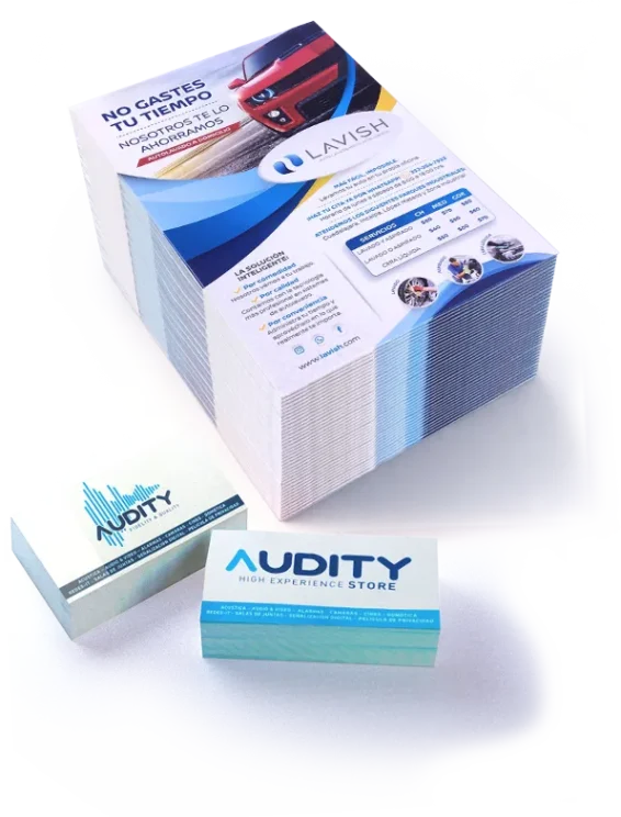 Flyers y tarjetas de presentacion